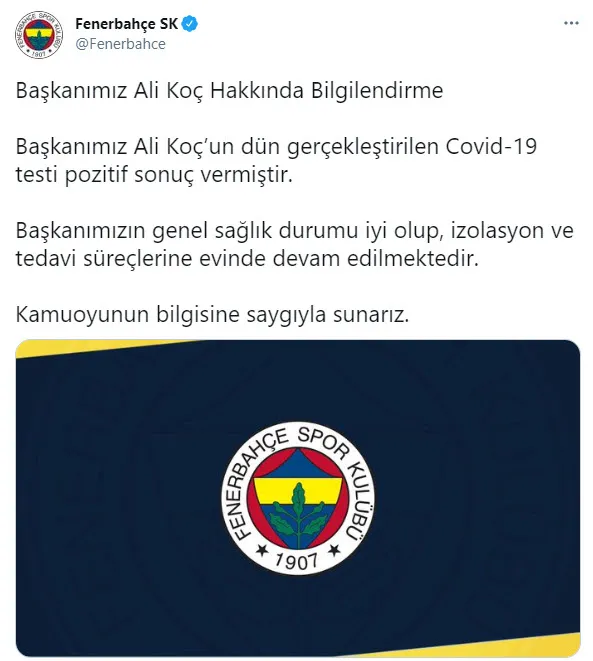 son-dakika-fenerbahce-spor-kulubu-baskani-ali-koc-koronaviruse-yakalandi-futbolculari-bekleyen-tehlike-1617693772416.jpg SON DAKİKA: Fenerbahçe Spor Kulübü Başkanı Ali Koç koronavirüse yakalandı! Futbolcuları bekleyen tehlike-2