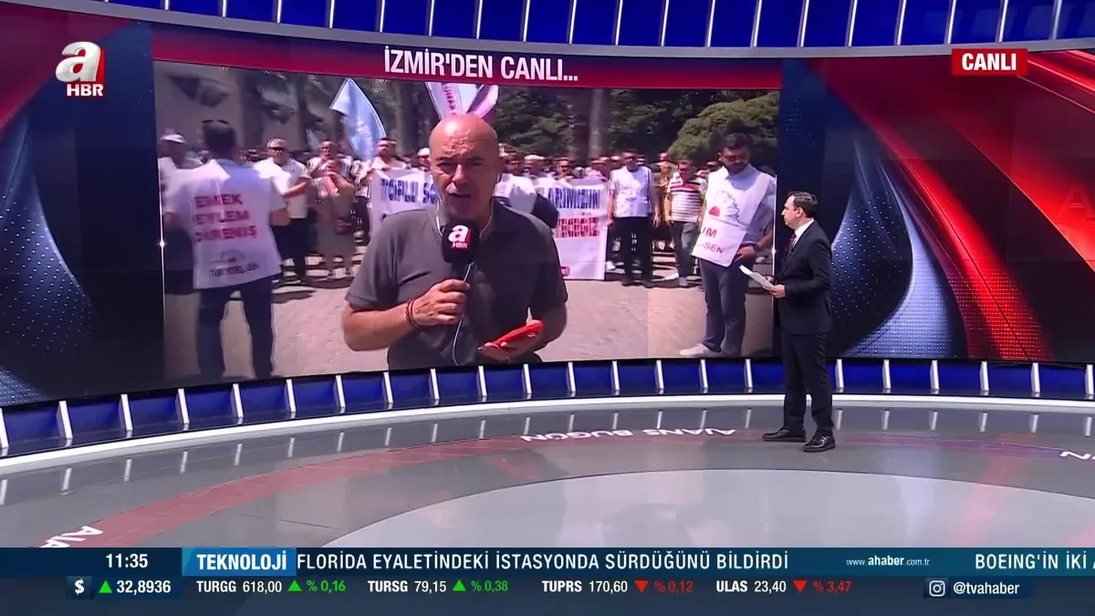 İzmir'de bordro yakma eylemi!