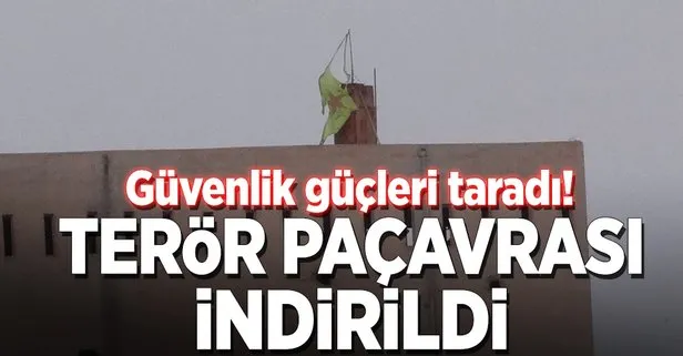 PYD’nin sözde flaması indirildi