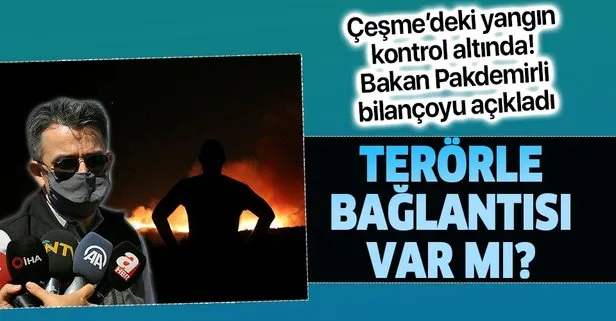 Son dakika: İzmir Çeşme’de yangın: Kontrol altına alındı