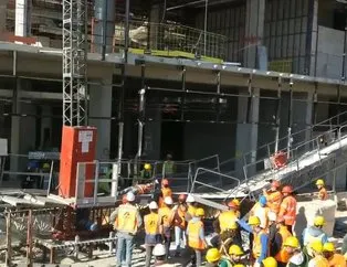 Beyoğlu’nda tersane inşaatında asansör devrildi