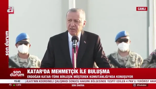 Katar'da Mehmetçik ile buluşan Başkan Erdoğan'dan önemli açıklamalar