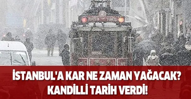 İstanbul’a kar ne zaman yağacak? Kandilli tarih verdi!