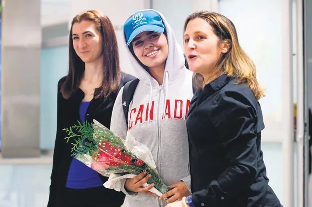 Rahaf Muhammed kendisine sığınma hakkı tanıyan Kanada'ya gitti