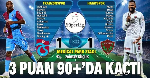 Trabzonspor 1-1 Atakaş Hatayspor | MAÇ SONUCU