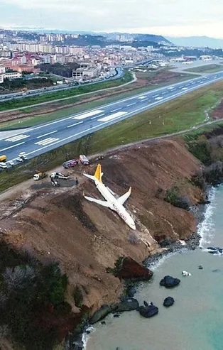 Trabzon'da Pegasus uçağının pistten çıkmasıyla yaşanan kazanın raporu hazırlandı