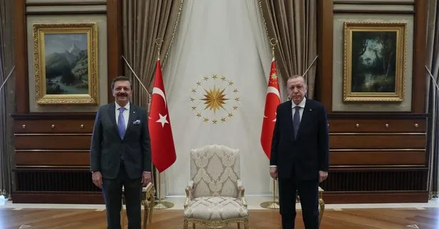 Son dakika: Başkan Erdoğan, TOBB Başkanı Rifat Hisarcıkloğlu’nu kabul etti
