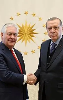 Erdoğan Tillerson'ı kabul etti