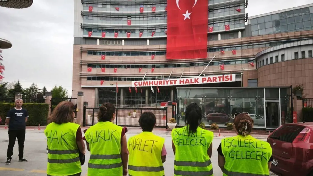 CHP'li Çiğli Belediyesi'nde kadın işçilerin çilesi bitmiyor! Maddi yetersizlikten eylem durdurmak zorunda kaldılar