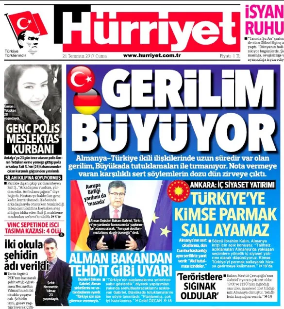 Alman basını Türkiye'den rahatsız!-1