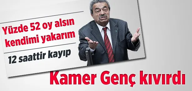 Kamer Genç çark etti