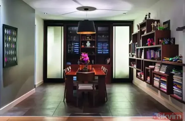 800 metrekarelik 9 odalı villa! Emre Altuğ’un eski eşi Çağla Şıkel’in 2 oğluyla yaşadığı eve bakın! 4 katlı saray yavrusu... - 20