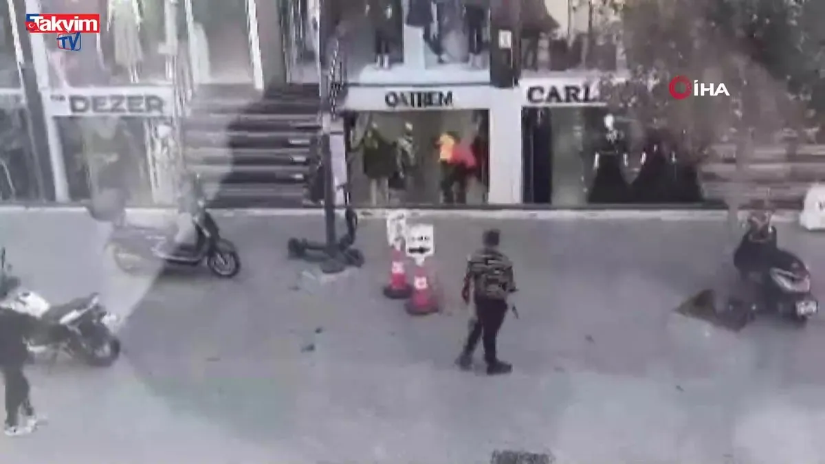 Silahlı dehşet kamerada! Böyle vurdu!