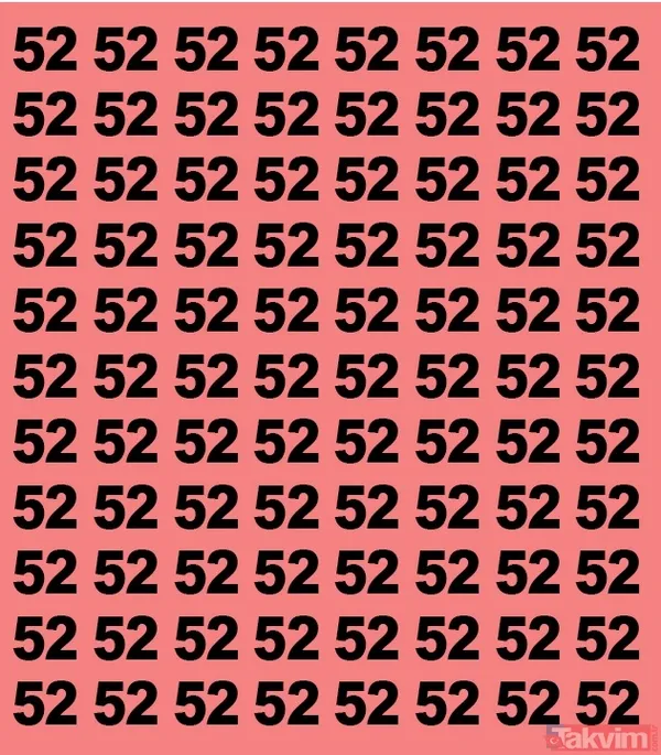 82 sayısının içindeki tek farklı sayıyı bulabilir misin? Ben bu bulmacayı çözerim diyenler buyursun gelsin - 12