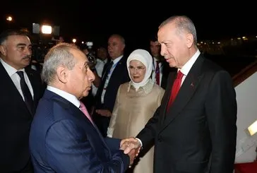 Başkan Erdoğan Azerbaycan’da!