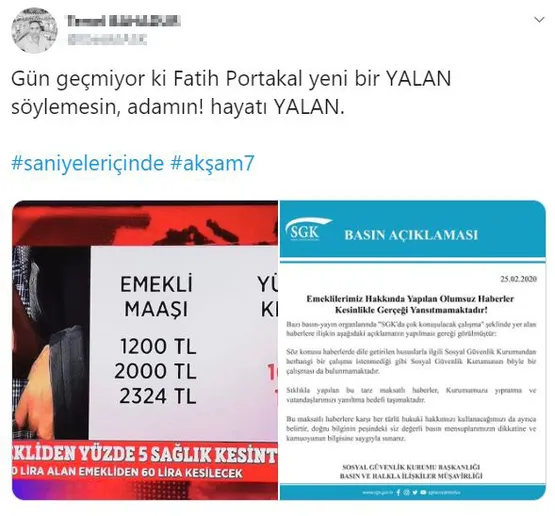 FOX TV ve Fatih Portakal’dan skandal üstüne skandal! SGK yalanını böyle savundu
