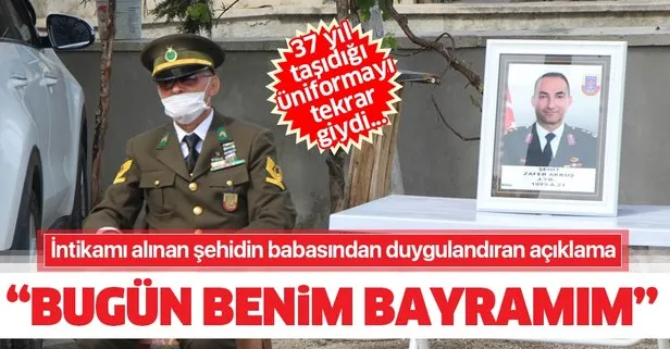 İntikamı alınan şehit Binbaşı Zafer Akkuş’un babası Rüştü Akkuş: Bugün benim bayramım