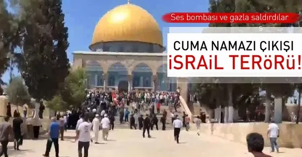 Cuma namazı çıkışı İsrail terörü!