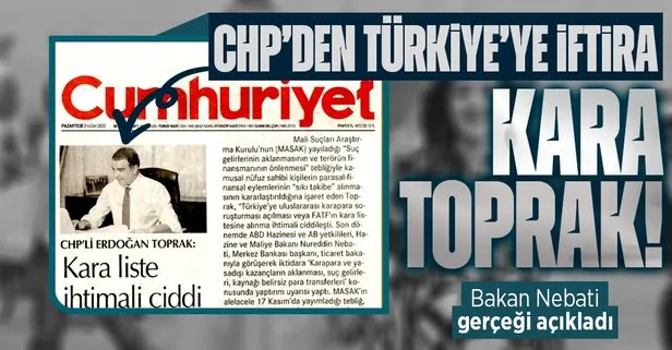 Hazine ve Maliye Bakanı Nureddin Nebati’den CHP’li Erdoğan Toprak’ın ’FATF’ iddiasına yalanlama!