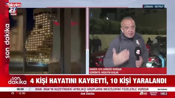 A Haber ekibi Beyrut’ta ölümden döndü