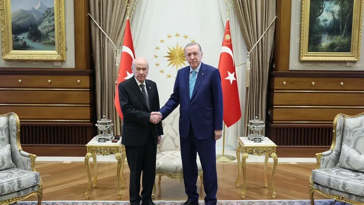 Son dakika: Başkan Erdoğan MHP Genel Başkanı Bahçeli'yi kabul etti