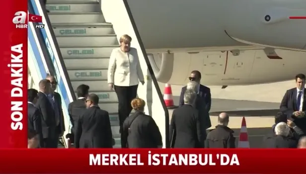 Almanya Başbakanı Angela Merkel İstanbul'a geldi