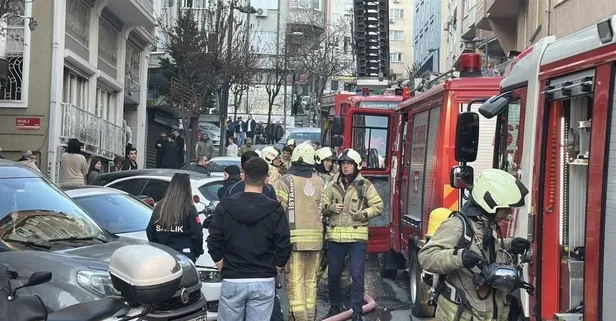 Şişli'de otelin giriş katında yangın çıktı