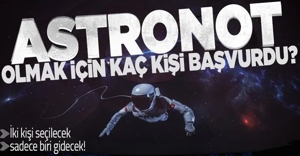 36 bin kişi Türk astronot olmak için başvurdu