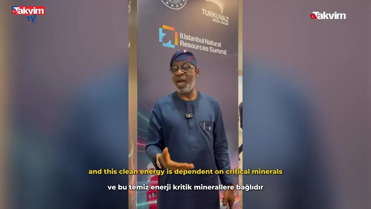 Nijeryalı Bakan Henry Alake İNRES 2026'da Takvim'e konuştu: Türkiye'ye ihtiyacımız var