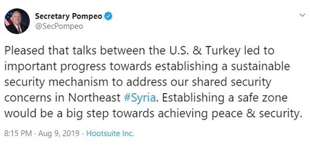 ABD Dışişleri Bakanı Pompeo'dan 'güvenli bölge' açıklaması-1