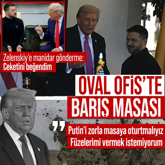 Oval Ofis’te kritik görüşme: Trump ve Zelenskiy’den barış mesajları