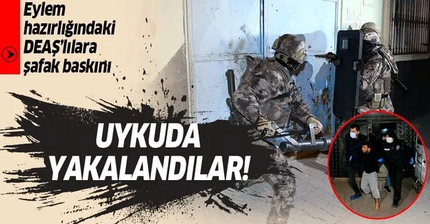 SON DAKİKA: Adana’da eylem hazırlığında olan DEAŞ’lılara şafak baskını