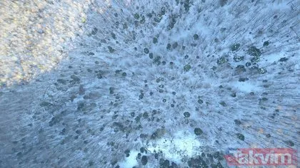 Uludağ’daki kayıp dağcıları arama çalışmaları drone ile görüntülendi
