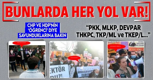 Boğaziçi Üniversitesi'nde gözaltına alınanlara bakın! Öğrenci değil terör destekçisi çıktılar