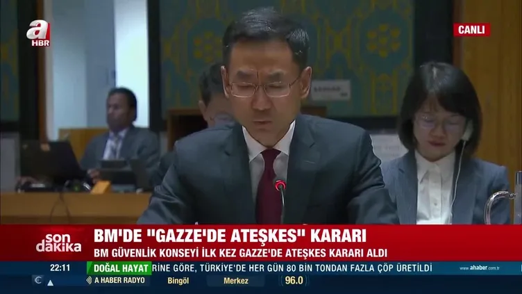 BM’de ‘’Gazze’de Ateşkes’’ kararı