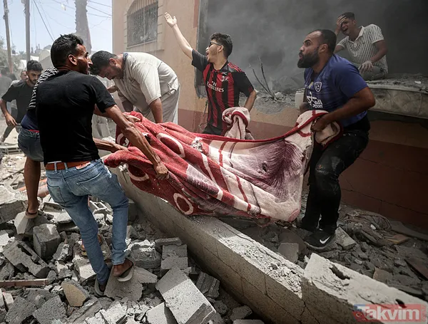 İsrail bir aileyi daha yok etti! Ateşkes kararına rağmen katliam: Deyr el Balah’ta enkazdan cesetler çıkarıldı - 7