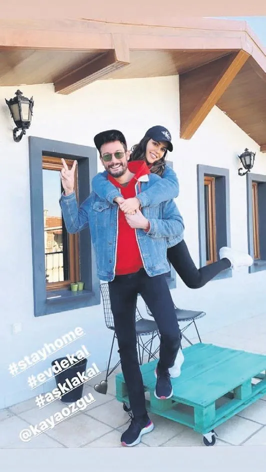 Kimse Bilmez'in yıldızları Özgü Kaya ve Burak Serdar Şanal'dan sırt sırta karantina