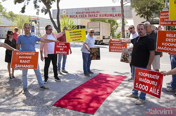 İzmir’de "CHP" mağdurlarından cezaevi önünde eylem! Tunç Soyer'den Özgür Özel'e Şenol Aslanoğlu’ndan Cemil Tugay'a… - 1