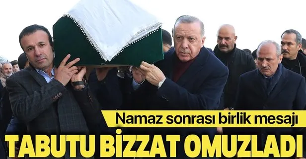 Son dakika: Başkan Erdoğan İstanbul’da Azize Acar isimli vatandaşın cenaze namazına katıldı