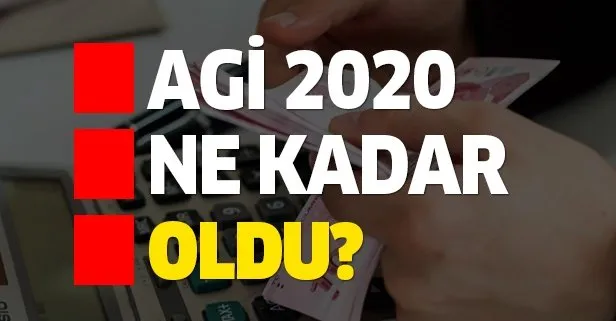 AGİ 2020 ne kadar oldu?