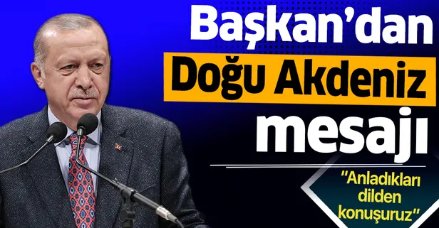 Başkan Erdoğan'dan Doğu Akdeniz mesajı: Anladıkları dilden konuşuruz