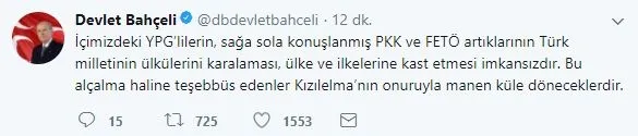 Bahçeli'den kritik Afrin açıklaması-1