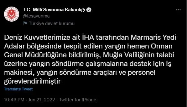 SON DAKİKA: Başkan Recep Tayyip Erdoğan Marmaris'te! Orman yangını olan bölgeyi havadan inceledi-14