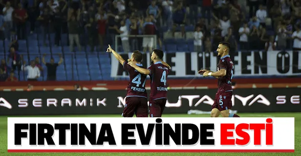 Trabzonspor siftahı evinde yaptı