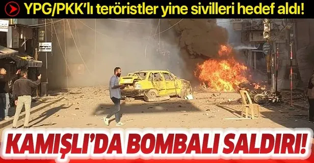 Kamışlı’da bombalı saldırı! YPG/PKK’lı teröristler yine sivilleri hedef aldı!