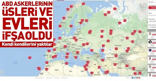 ABD askerlerinin üsleri ve evleri ifşa oldu