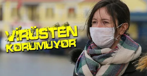 Dikkat! Bu maske koronavirüsten korumuyor!