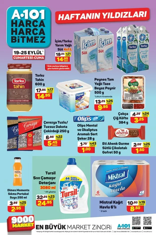 a101 19 eylul 2020 aktuel urunler katalogunda dev indirimler 10 tl ve uzeri alisverislerinizde takvim