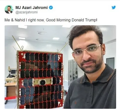 İranlı Bakan’dan Trump'a fotoğraflı ‘uydu’ yanıtı: Günaydın Trump-3