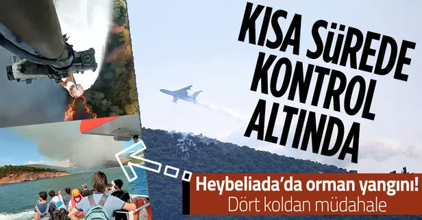 Heybeliada'daki orman yangını kontrol altına alındı! Valilikten son dakika açıklaması